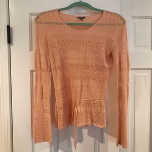 Ann Taylor blush silk blend sweater